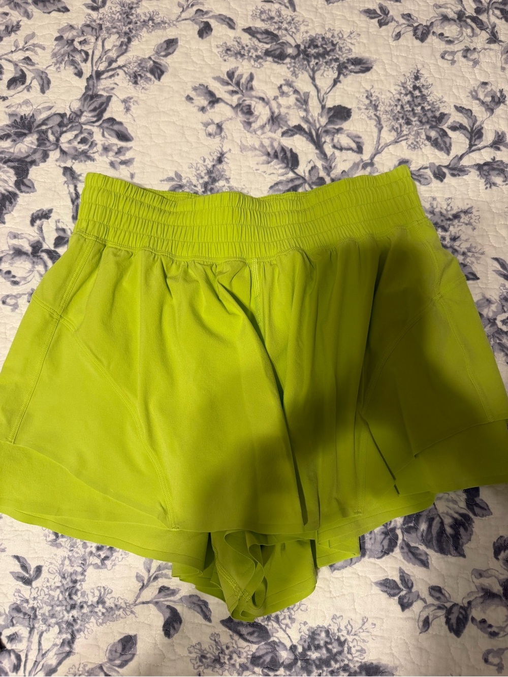 lululemon athletica Neon Lime Athletic Skort Shorts